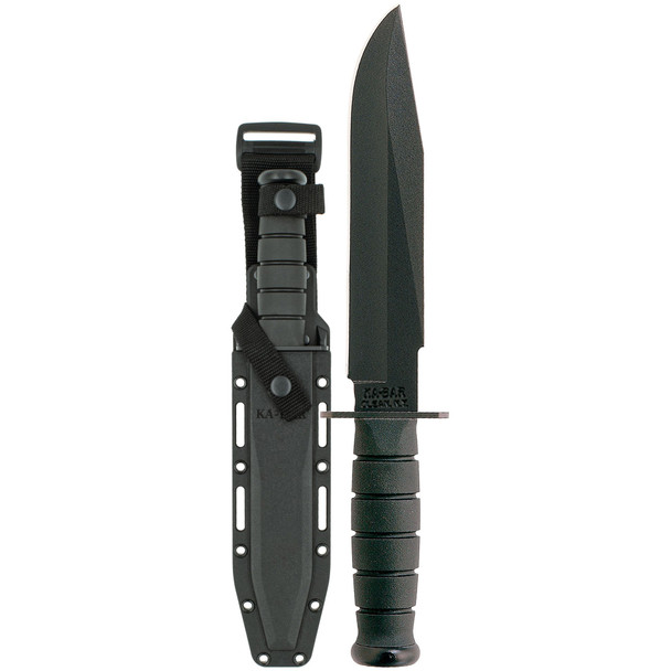 KABAR 8" Fixed Blade Knife With Plastic Sheath