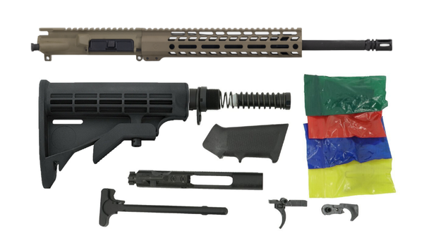 Ghost 16" 5.56 Mid Length with 11" Rail Rifle Kit - FDE