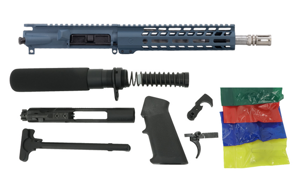 GHOST STAINLESS STEEL 10.5" .223 WYLDE RIFLE KIT - BLUE TITANIUM