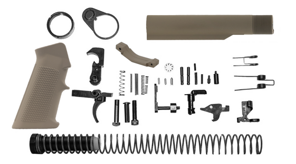 Complete AR-15 Rifle Parts Kit - FDE