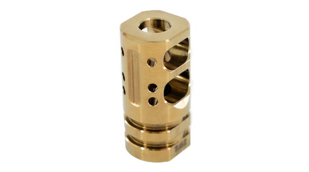 Andro Corp Gold Dual Port Muzzle Brake - 5/8x24