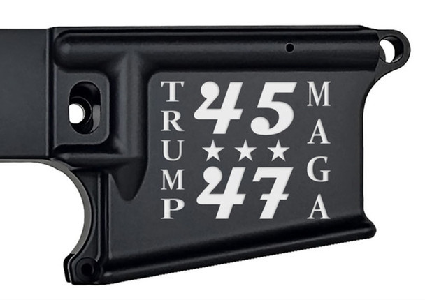 Grid Defense AR-15 80% Lower Receiver With Trump 45-47 Magwell
