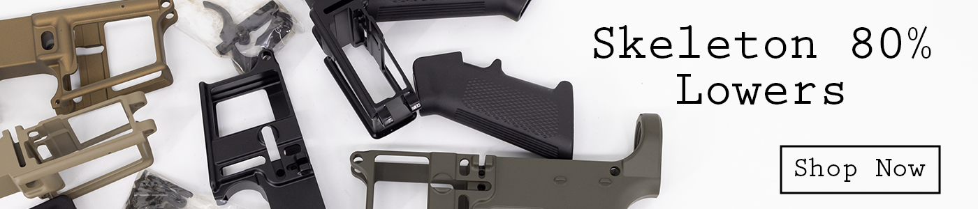 80% Lower Receivers for the AR-15 platform available with a skeleton design. Lightweight design to shed weight for your next DIY homemade firearm.