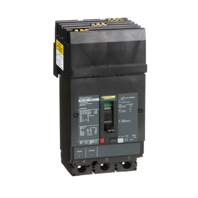 Interruptor Termomagnético Powerpact I-L 3 P 150 A35 Ka SCHNEIDER ...