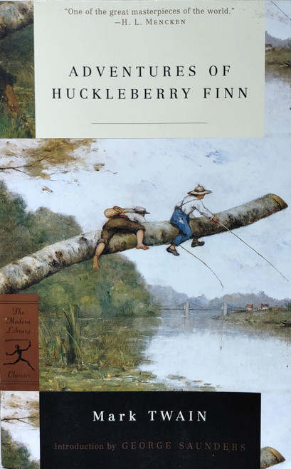 “All modern American literature comes from one book by Mark Twain called Huckleberry Finn,” Ernest Hemingway wrote. “It’s the best book we’ve had.” A complex masterpiece that spawned controversy right from the start (it was banished from the Concord library shelves in 1885), it is at heart a compelling adventure story. Huck, in flight from his murderous father, and Jim, in flight from slavery, pilot their raft through treacherous waters, surviving a crash with a steamboat and betrayal by rogues. As Norman Mailer has said, “The mark of how good Huckleberry Finn has to be is that one can compare it to a number of our best modern American novels and it stands up page for page.”
Introduction by George Saunders
Commentary by Thomas Perry Sergeant, Bernard DeVoto, Clifton Fadiman, T. S. Eliot, and Leo Marx “All modern American literature comes from one book by Mark Twain called Huckleberry Finn,” Ernest Hemingway wrote. “It’s the best book we’ve had.” A complex masterpiece that spawned controversy right from the start (it was banished from the Concord library shelves in 1885), it is at heart a compelling adventure story. Huck, in flight from his murderous father, and Jim, in flight from slavery, pilot their raft through treacherous waters, surviving a crash with a steamboat and betrayal by rogues. As Norman Mailer has said, “The mark of how good Huckleberry Finn has to be is that one can compare it to a number of our best modern American novels and it stands up page for page.”
Introduction by George Saunders
Commentary by Thomas Perry Sergeant, Bernard DeVoto, Clifton Fadiman, T. S. Eliot, and Leo Marx