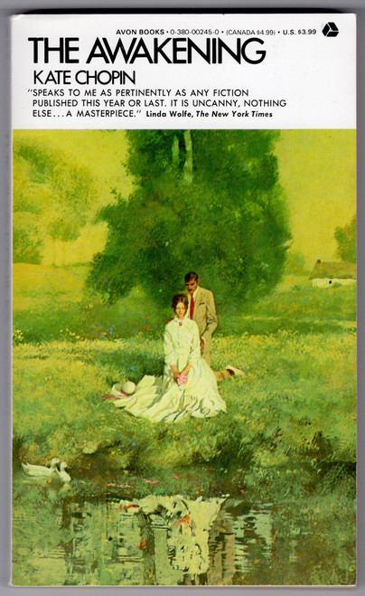 “It was easy to know the, fluttering about with extended protecting wings when any harm, real or imaginary, threated their previous brood. They were women who idolized their children, worshipped their husbands, and esteemed it a holy privilege to efface themselves as individuals and grow wings s ministering angels.”
It was the summer of Edna Pontellier’s twenty-eight year and as she watched all the mother-women surrounding her on the beach, she vowed not to be one of them and to acknowledge the dire needs and deep yearnings within herself that were unfulfilled by marriage and motherhood.
The Awakening, written over seventy years ago, is the compelling story of a surprisingly modern woman trapped in a dehumanizing marriage and struggling to establish herself as an individual—now regarded as a classic in American fiction. “It was easy to know the, fluttering about with extended protecting wings when any harm, real or imaginary, threated their previous brood. They were women who idolized their children, worshipped their husbands, and esteemed it a holy privilege to efface themselves as individuals and grow wings s ministering angels.”
It was the summer of Edna Pontellier’s twenty-eight year and as she watched all the mother-women surrounding her on the beach, she vowed not to be one of them and to acknowledge the dire needs and deep yearnings within herself that were unfulfilled by marriage and motherhood.
The Awakening, written over seventy years ago, is the compelling story of a surprisingly modern woman trapped in a dehumanizing marriage and struggling to establish herself as an individual—now regarded as a classic in American fiction.