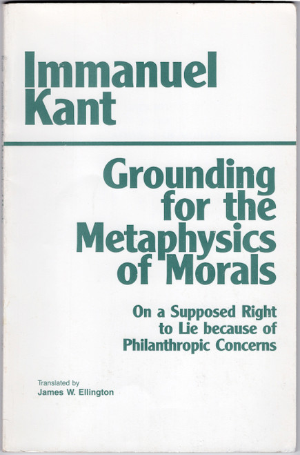 Immanuel Kant's Grounding for the Metaphysics of Morals is a seminal work in moral philosophy, offering a systematic exploration of the fundamental principles of morality. Kant argues that moral judgments must be based on reason alone, independent of empirical influences or personal inclinations. In this concise yet profound text, Kant presents his famous categorical imperative as a universal moral law that guides ethical actions. Through rigorous analysis, he examines concepts such as duty, autonomy, and the moral worth of actions, laying the groundwork for his broader philosophical framework. James W. Ellington's preeminent translation provides clarity and accessibility, making Kant's complex ideas accessible to contemporary readers.
This expanded edition of James Ellington's translation includes his new translation of Kant's essay "On a Supposed Right to Lie because of Philanthropic Concerns," in which Kant responds to one of the standard objections to his moral theory as presented in the main text: that it requires us to tell the truth even in the face of harmful consequences. Immanuel Kant's Grounding for the Metaphysics of Morals is a seminal work in moral philosophy, offering a systematic exploration of the fundamental principles of morality. Kant argues that moral judgments must be based on reason alone, independent of empirical influences or personal inclinations. In this concise yet profound text, Kant presents his famous categorical imperative as a universal moral law that guides ethical actions. Through rigorous analysis, he examines concepts such as duty, autonomy, and the moral worth of actions, laying the groundwork for his broader philosophical framework. James W. Ellington's preeminent translation provides clarity and accessibility, making Kant's complex ideas accessible to contemporary readers.
This expanded edition of James Ellington's translation includes his new translation of Kant's essay "On a Supposed Right to Lie because of Philanthropic Concerns," in which Kant responds to one of the standard objections to his moral theory as presented in the main text: that it requires us to tell the truth even in the face of harmful consequences.