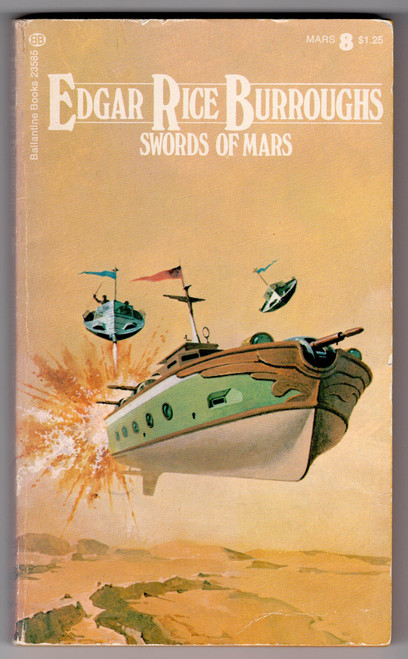In "Swords of Mars," the thrilling eighth installment of Edgar Rice Burroughs' iconic Barsoom series, readers are plunged into a vibrant world of adventure, treachery, and romance. The story follows John Carter, the valiant Earthman and rightful Prince of Mars, as he battles fierce foes and navigates complex alliances in his quest to rescue Dejah Thoris, the love of his life, from the clutches of a malevolent villain. With a dazzling blend of swordplay, alien landscapes, and Burroughs' signature imaginative storytelling, Swords of Mars captivates readers with its exploration of honor, courage, and the enduring power of love amidst the chaos of interplanetary conflict.