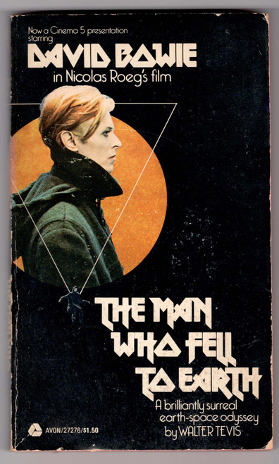 The Man Who Fell to Earth by Walter Tevis is a thought-provoking science fiction novel that follows the story of Thomas Jerome Newton, an extraterrestrial being who arrives on Earth with advanced technology and a mission to save his dying planet. Assuming the guise of a human, Newton quickly amasses wealth and power by sharing his inventions with Earth's corporations. However, as he becomes increasingly entangled in human affairs, Newton struggles with the complexities of human emotions and desires. Through Newton's journey, the novel explores themes of alienation, identity, and the consequences of technological advancement, offering a poignant reflection on the human condition and the nature of progress. Notably, the novel was adapted into a film by Nicholas Roeg, further bringing to life Tevis's riveting tale of alienation, identity, and the consequences of progress.

This is a first printing of the Avon mass-market edition.