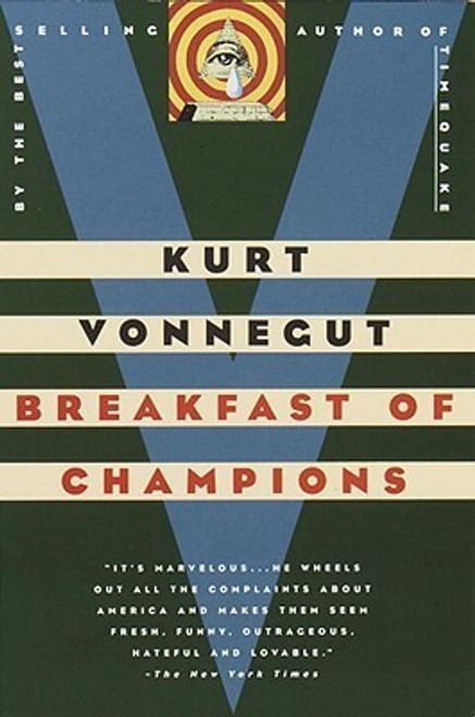 In" Breakfast of Champions", one of Kurt Vonnegut’s most beloved characters, the aging writer Kilgore Trout, finds to his horror that a Midwest car dealer is taking his fiction as truth. What follows is murderously funny satire, as Vonnegut looks at war, sex, racism, success, politics, and pollution in America and reminds us how to see the truth. In" Breakfast of Champions", one of Kurt Vonnegut’s most beloved characters, the aging writer Kilgore Trout, finds to his horror that a Midwest car dealer is taking his fiction as truth. What follows is murderously funny satire, as Vonnegut looks at war, sex, racism, success, politics, and pollution in America and reminds us how to see the truth.