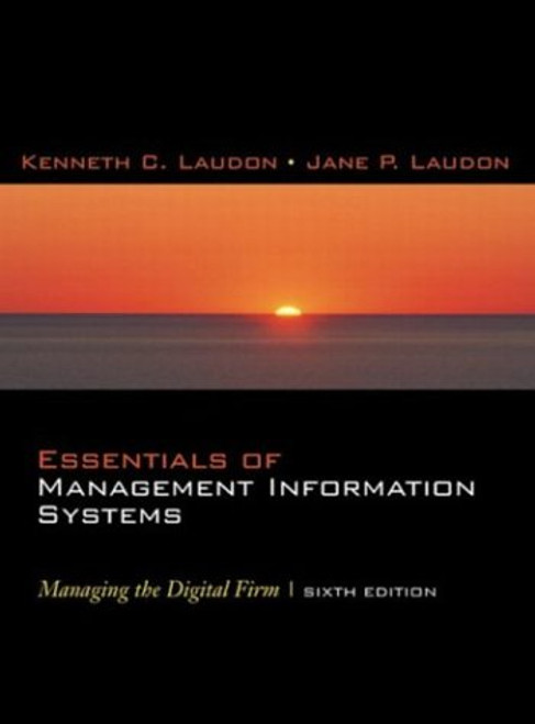 For sophomore/MBA-level MIS and Information Systems courses taught in MIS, IS, CIS, Business and Management departments. Ideal for courses on the quarter system and those that combine an MIS text with hands-on software, projects, or case studies. This exceptionally practical text prepares students for the constantly changing demands of using information systems as managers in today's fast-paced organizations. Drawing extensively on examples from real businesses, the authors focus on the increasingly crucial links between information systems and business value. They present an integrated framework that demonstrates exactly how management, organization, and technology elements interrelate. Next, they use this framework to describe and analyze a wide variety of IS problems and case studies, and to guide students through the books many projects.
This sixth edition contains extensive new coverage reflecting the latest emerging technical and organizational trends. For example, it contains an entirely new chapter on supply chain management, CRM, enterprise systems, and the latest system platforms for delivering enterprise-wide services. It also includes a new chapter on the use of knowledge management systems for capturing, distributing, and applying organizational knowledge to improve organizational performance and management decision-making. The authors introduce the latest metrics for measuring the business value of IT, and present business-focused coverage of these and other leading-edge technologies: Wi-Fi wireless networks and security; P2P, grid, and utility computing; the next-generation Internet and Semantic Web; Web services and enterprise application integration; business process management; and object oriented modeling. This edition also contains an all-new guide to helping students build structured digital portfolios that demonstrate their skills and knowledge to future employers.
Also new in this edition is a "Hands-On Guide to MIS" providing how-to instructions for designing and normalizing relational databases, using entity-relationship diagrams, constructing SQL queries, modeling business processes, and solving business case studies. The book contains a running case study, as well as hands-on application software exercises, e-commerce and e-business projects, and four comprehensive projects that require students to solve demanding problems that arise as firms become more digitally integrated and Internet enabled. For sophomore/MBA-level MIS and Information Systems courses taught in MIS, IS, CIS, Business and Management departments. Ideal for courses on the quarter system and those that combine an MIS text with hands-on software, projects, or case studies. This exceptionally practical text prepares students for the constantly changing demands of using information systems as managers in today's fast-paced organizations. Drawing extensively on examples from real businesses, the authors focus on the increasingly crucial links between information systems and business value. They present an integrated framework that demonstrates exactly how management, organization, and technology elements interrelate. Next, they use this framework to describe and analyze a wide variety of IS problems and case studies, and to guide students through the books many projects.
This sixth edition contains extensive new coverage reflecting the latest emerging technical and organizational trends. For example, it contains an entirely new chapter on supply chain management, CRM, enterprise systems, and the latest system platforms for delivering enterprise-wide services. It also includes a new chapter on the use of knowledge management systems for capturing, distributing, and applying organizational knowledge to improve organizational performance and management decision-making. The authors introduce the latest metrics for measuring the business value of IT, and present business-focused coverage of these and other leading-edge technologies: Wi-Fi wireless networks and security; P2P, grid, and utility computing; the next-generation Internet and Semantic Web; Web services and enterprise application integration; business process management; and object oriented modeling. This edition also contains an all-new guide to helping students build structured digital portfolios that demonstrate their skills and knowledge to future employers.
Also new in this edition is a "Hands-On Guide to MIS" providing how-to instructions for designing and normalizing relational databases, using entity-relationship diagrams, constructing SQL queries, modeling business processes, and solving business case studies. The book contains a running case study, as well as hands-on application software exercises, e-commerce and e-business projects, and four comprehensive projects that require students to solve demanding problems that arise as firms become more digitally integrated and Internet enabled.