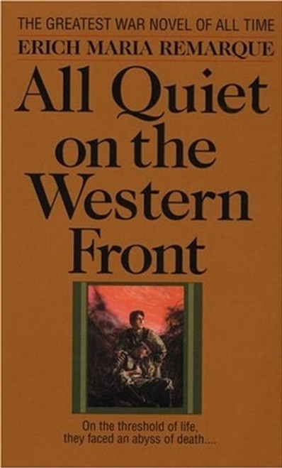 "I am young, I am twenty years old; yet I know nothing of life but despair, death, fear and fatuous superficiality cast over an abyss of sorrow...."

This is the testament of Paul Bäumer, who enlists with his classmates in the German army of World War I. They become soldiers with enthusiasm.  But the world of work, duty, culture, and progress breaks into pieces under the first bombardment in the trenches.

Through years of vivid horror, Paul holds fast to a single vow: to fight against the principle of hate that meaninglessly pits young men of the same generation but different uniforms against each another, if only he can come out of the war alive.