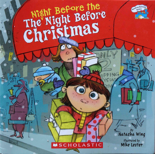 Oh, no!  It's the day before Christmas Eve, and it seems like everything is going wrong!  Mom's sick, all the Christmas stockings have holes, and the lines at the mall are miles long!  Will everything be ready by Christmas Eve?  The clock is ticking!  Once again, Natasha Wing follows the rhythms and meter of Clement Moore's classic Christmas poem, yet gives it her own entirely original twist. Oh, no!  It's the day before Christmas Eve, and it seems like everything is going wrong!  Mom's sick, all the Christmas stockings have holes, and the lines at the mall are miles long!  Will everything be ready by Christmas Eve?  The clock is ticking!  Once again, Natasha Wing follows the rhythms and meter of Clement Moore's classic Christmas poem, yet gives it her own entirely original twist.