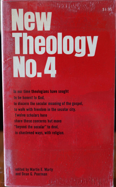 In our time theologians have sought to be honest to God, to discern the secular meaning of the gospel, to walk with freedom in the secular city.  In volume 4 of New Theology twelve scholars here share these concerns but move "beyond the secular" to deal, in chastened ways, with religion. 
Contents:
Martin E. Marty and Dean G. Peerman Introduction: Beyond the Secular: Chastened Religion; Mircea Eliade Crisis and Renewal in History of Religions; Avery Dulles, S.J. Symbol, Myth and the Biblical Revelation; Gordon D. Kaufman On the Meaning of "God": Transcendence Without Mythology; Jerry H. Gill Talk about Religious Talk; Heinrich Ott Language and Understanding; Justus George Lawler Theology and the Uses of History; Manfred H. Vogel The Dilemma of Identity for the Emancipated Jew; Gabriel Fackre The Issue of Transcendence in the New Theology, the New Morality, and the New Forms; Albert C. Outler Veni, Creator Spiritus The Doctrine of the Holy Spirit; John Kent Problems of a Protestant Spirituality; Max L. Stackhouse Toward a Theology for the New Social Gospel; Harvey Cox The Death of God and the Future of Theology
Edited by Martin E. Marty and Dean G. Peerman In our time theologians have sought to be honest to God, to discern the secular meaning of the gospel, to walk with freedom in the secular city.  In volume 4 of New Theology twelve scholars here share these concerns but move "beyond the secular" to deal, in chastened ways, with religion. 
Contents:
Martin E. Marty and Dean G. Peerman Introduction: Beyond the Secular: Chastened Religion; Mircea Eliade Crisis and Renewal in History of Religions; Avery Dulles, S.J. Symbol, Myth and the Biblical Revelation; Gordon D. Kaufman On the Meaning of "God": Transcendence Without Mythology; Jerry H. Gill Talk about Religious Talk; Heinrich Ott Language and Understanding; Justus George Lawler Theology and the Uses of History; Manfred H. Vogel The Dilemma of Identity for the Emancipated Jew; Gabriel Fackre The Issue of Transcendence in the New Theology, the New Morality, and the New Forms; Albert C. Outler Veni, Creator Spiritus The Doctrine of the Holy Spirit; John Kent Problems of a Protestant Spirituality; Max L. Stackhouse Toward a Theology for the New Social Gospel; Harvey Cox The Death of God and the Future of Theology
Edited by Martin E. Marty and Dean G. Peerman