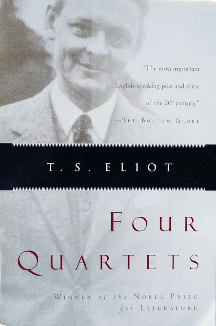 The last major verse written by Nobel laureate T. S. Eliot, considered by Eliot himself to be his finest work.  Four Quartets is a rich composition that expands the spiritual vision introduced in “The Waste Land.” Here, in four linked poems (“Burnt Norton,” “East Coker,” “The Dry Salvages,” and “Little Gidding”), spiritual, philosophical, and personal themes emerge through symbolic allusions and literary and religious references from both Eastern and Western thought. It is the culminating achievement by a man considered the greatest poet of the twentieth century and one of the seminal figures in the evolution of modernism. The last major verse written by Nobel laureate T. S. Eliot, considered by Eliot himself to be his finest work.  Four Quartets is a rich composition that expands the spiritual vision introduced in “The Waste Land.” Here, in four linked poems (“Burnt Norton,” “East Coker,” “The Dry Salvages,” and “Little Gidding”), spiritual, philosophical, and personal themes emerge through symbolic allusions and literary and religious references from both Eastern and Western thought. It is the culminating achievement by a man considered the greatest poet of the twentieth century and one of the seminal figures in the evolution of modernism.