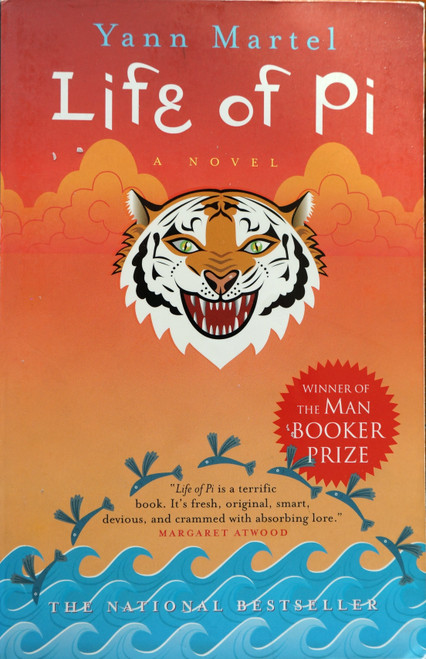 After the sinking of a cargo ship, a single solitary lifeboat remains bobbing on the surface of the wild, blue Pacific. The crew of the surviving vessel consists of a hyena, an orang-utan, a zebra with a broken leg, a 450-pound Royal Bengal tiger and Pi Patel, a 16-year-old Indian boy. The stage is set for one of the most extraordinary pieces of literary fiction in recent years., a novel of such rare and wondrous storytelling that it may, as one character claims, make you believe in God.  Can a reader reasonably ask for anything more? After the sinking of a cargo ship, a single solitary lifeboat remains bobbing on the surface of the wild, blue Pacific. The crew of the surviving vessel consists of a hyena, an orang-utan, a zebra with a broken leg, a 450-pound Royal Bengal tiger and Pi Patel, a 16-year-old Indian boy. The stage is set for one of the most extraordinary pieces of literary fiction in recent years., a novel of such rare and wondrous storytelling that it may, as one character claims, make you believe in God.  Can a reader reasonably ask for anything more?