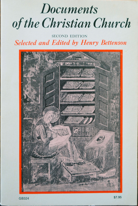 An indispensable source book, "Bettenson, Documents" has won for itself a world-wide reputation since its first publication in 1943.  It is also fascinating reading, containing "the hard facts of many disputed questions, the ammunition for controversy, the corrective to loose thinking and idle speech."  The second edition has been enlarged to include Christian history through the beginning of the Ecumenical Movement.
The book now spans the periods of the Fathers, the Church in the Roman Empire, the Creeds, Scholasticism, the Reformation, the Churches in Great Britain, and Roman Catholic pronouncements up to the eve of the Second Vatican Council.  Documents are also included on the Church of South India and the meetings of the Council of Churches in 1947 and 1961.
Selected and Edited by Henry Bettenson. An indispensable source book, "Bettenson, Documents" has won for itself a world-wide reputation since its first publication in 1943.  It is also fascinating reading, containing "the hard facts of many disputed questions, the ammunition for controversy, the corrective to loose thinking and idle speech."  The second edition has been enlarged to include Christian history through the beginning of the Ecumenical Movement.
The book now spans the periods of the Fathers, the Church in the Roman Empire, the Creeds, Scholasticism, the Reformation, the Churches in Great Britain, and Roman Catholic pronouncements up to the eve of the Second Vatican Council.  Documents are also included on the Church of South India and the meetings of the Council of Churches in 1947 and 1961.
Selected and Edited by Henry Bettenson.