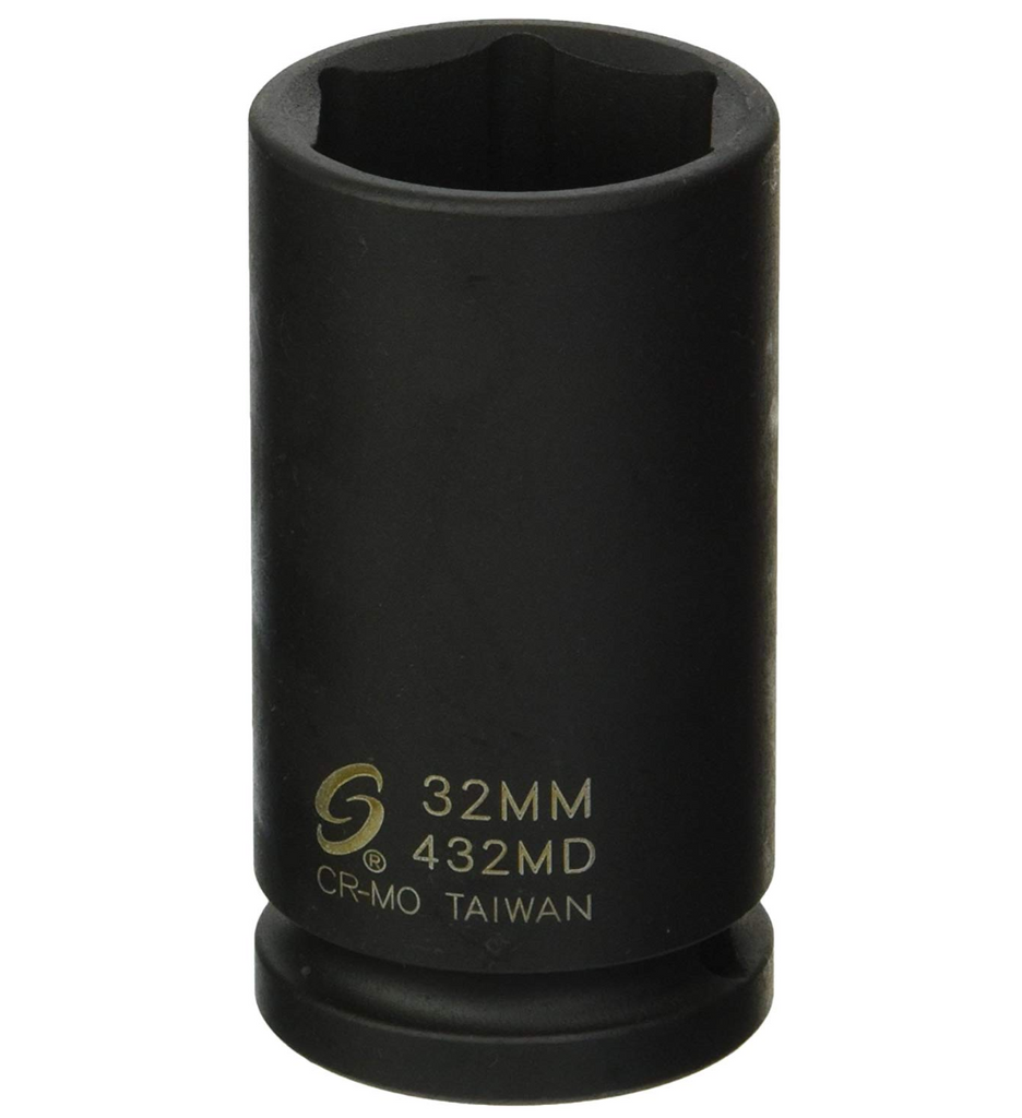 432MD 3/4" Drive Deep 6 Point Metric Impact Socket 32mm