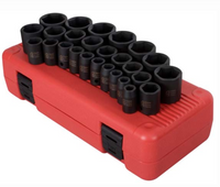 2645 - 1/2″ DR. 26 PC METRIC IMPACT SOCKET SET