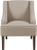 HomePop Velvet Swoop Arm Accent Chair