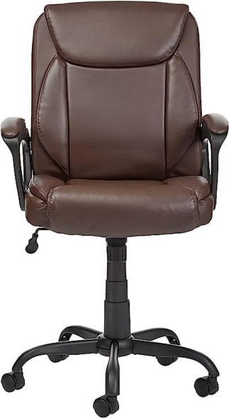 Puresoft PU Padded Mid-Back Office Computer Desk Chair