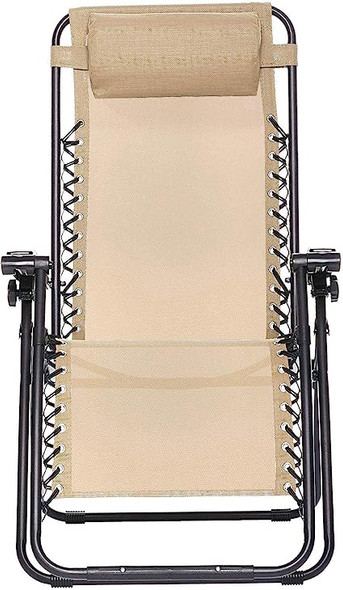 Textilene Adjustable Zero Gravity Folding Reclining Lounge Chair