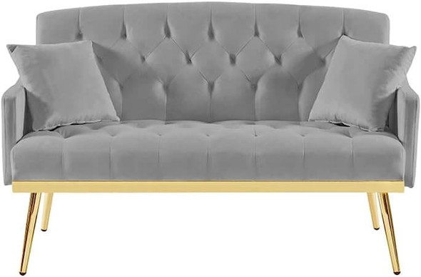 SLNFXC 2 Seater Sofa,Golden Leg,Velvet Sofa,Interior Furniture, Living Room and Bedroom SLNFXC 2 Seater Sofa,Golden Leg,Velvet Sofa,Interior Furniture, Living Room and Bedroom