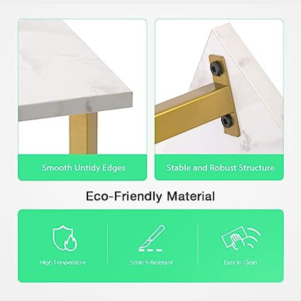 AZL1 Life Concept Modern Square Side End Accent Table for Living Room Bedroom Balcony Family and Office