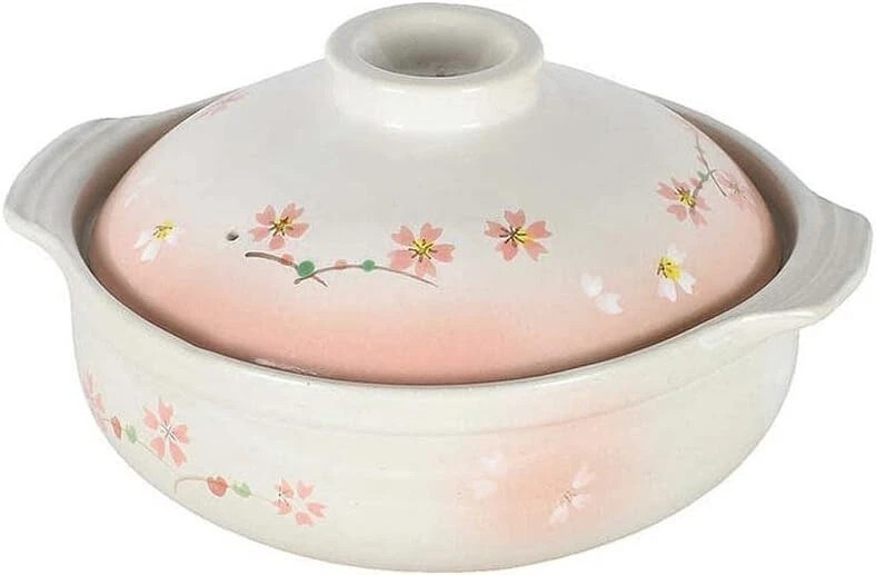 JapanBargain Sakura Donabe Clay Pot - Thumbnail 2