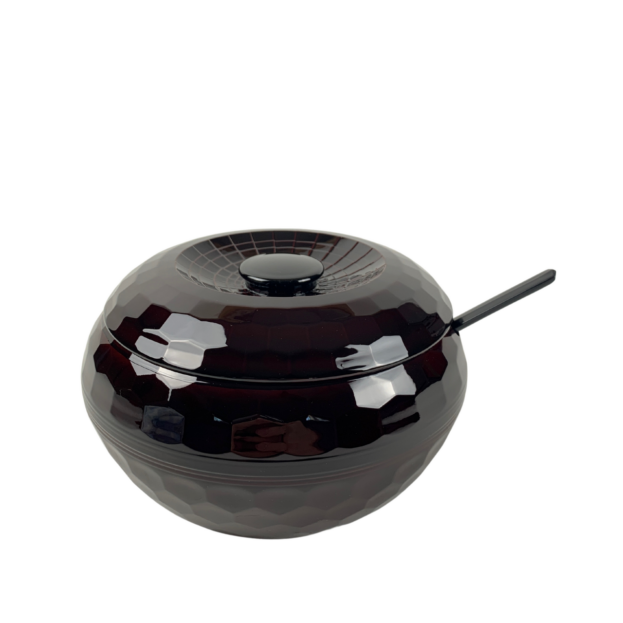 Japanese Rice Serving Bowl with Lid & Spoon | Made in Japan