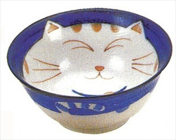 Japanese Rice Bowls Soup Bowls Porcelain Bowls Made in Japan, Maneki Neko Lucky Cat Pattern, Set of 2 Japanese Rice Bowls Soup Bowls Porcelain Bowls Made in Japan, Maneki Neko Lucky Cat Pattern, Set of 2