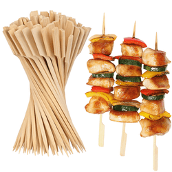 100 Pack 7-Inch Bamboo Paddle Skewers – Flat Teppo Gushi Style Skewers for Yakitori, BBQ, Appetizers, and Cocktails 100 Pack 7-Inch Bamboo Paddle Skewers – Flat Teppo Gushi Style Skewers for Yakitori, BBQ, Appetizers, and Cocktails