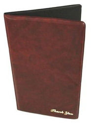 Brown Restaurant Check Presentation Cover