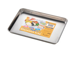 Japanese Stainless Steel Vegetable Food Prepare Tray Camping Tray, 9.5x7 inch, Made in Japan Japanese Stainless Steel Vegetable Food Prepare Tray Camping Tray, 9.5x7 inch, Made in Japan