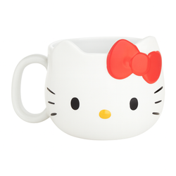 Sanrio Hello Kitty Die-Cut Water Mug – Licensed Face Cup with Red Bow, 8.1 oz Sanrio Hello Kitty Die-Cut Water Mug – Licensed Face Cup with Red Bow, 8.1 oz
