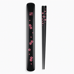 Portable Bamboo Chopsticks with Case – Sakura Pattern, Made in Japan Portable Bamboo Chopsticks with Case – Sakura Pattern, Made in Japan