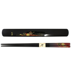 Travel Chopsticks with Case Reusable Chinese Korean Japanese Bamboo Portable Chop Sticks Utensil Dishwasher Safe Made in Japan, Yuzen Style Travel Chopsticks with Case Reusable Chinese Korean Japanese Bamboo Portable Chop Sticks Utensil Dishwasher Safe Made in Japan, Yuzen Style