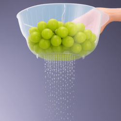 Inomata Japanese Rice Washing Bowl with Strainer – 2.5 qt BPA-Free Rice, Fruit & Vegetable Wash Bowl, Made in Japan (Single or Multi-Pack)