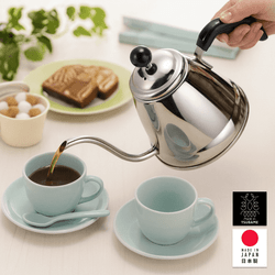 Fino Japanese Gooseneck Pour Over Kettle – 1L Stainless Steel, Made in Japan