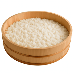 Japanese Wooden Hangiri Sushi Rice Mixing Bowl – Sawara Cypress Wood, 21.25 inches (54 cm) Diameter, Made in Japan