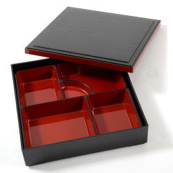Plastic Lacquer Bento Lunch Box with Lid