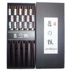 Bamboo Chopsticks Reusable Japanese Chinese Korean Wood Chop Sticks Hair Sticks 5 Pair Gift Boxed Set Dishwasher Safe, 9 inch (White-Sakura) Bamboo Chopsticks Reusable Japanese Chinese Korean Wood Chop Sticks Hair Sticks 5 Pair Gift Boxed Set Dishwasher Safe, 9 inch (White-Sakura)