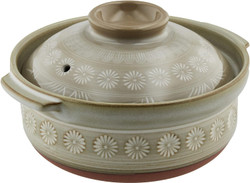 Ginpo Pottery Banko Ware Earthenpot Gray Extra Deep Pot No. 6 Hanamishima Ginpo Pottery Banko Ware Earthenpot Gray Extra Deep Pot No. 6 Hanamishima