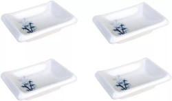 4 Pack White Bamboo Soy Sauce Dish Dipping Bowls Side Dishes 4 Pack White Bamboo Soy Sauce Dish Dipping Bowls Side Dishes
