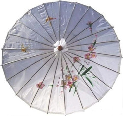 6 Pack White Nylon Umbrella Parasol Photography Dance 22 inch Kid Size