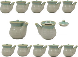 12 Pack Green 8oz Soy Sauce Dispenser Traditional Japanese Tenmoku Pottery Shoyu Bottle Pot Mini Teapot Made in Japan 12 Pack Green 8oz Soy Sauce Dispenser Traditional Japanese Tenmoku Pottery Shoyu Bottle Pot Mini Teapot Made in Japan