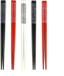 10 Pack of 5 Pair Bamboo Chopsticks Set Reusable Wood Chop Sticks Dragonfly Pattern Dishwasher Safe 9-inch 10 Pack of 5 Pair Bamboo Chopsticks Set Reusable Wood Chop Sticks Dragonfly Pattern Dishwasher Safe 9-inch