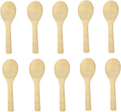 10 Pack Natural Bamboo Rice Paddle Rice Scoop Spoon Cooking Spatula for Non Stick Cookware 9 inches