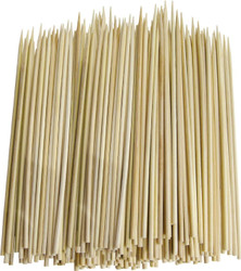 500pcs 6 inch BBQ Bamboo Skewers for Grilling Appetizer Shish Kabob Grill Fruit Corn Chocolate Fountain Cocktail Picks Long Toothpicks 