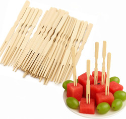 600 Pcs Appetizer Forks Mini Bamboo Forks for Cocktail hourderve Forks Disposable Bamboo Picks Party Toothpick 3.5 inches 600 Pcs Appetizer Forks Mini Bamboo Forks for Cocktail hourderve Forks Disposable Bamboo Picks Party Toothpick 3.5 inches
